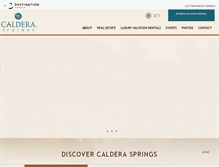 Tablet Screenshot of calderasprings.com